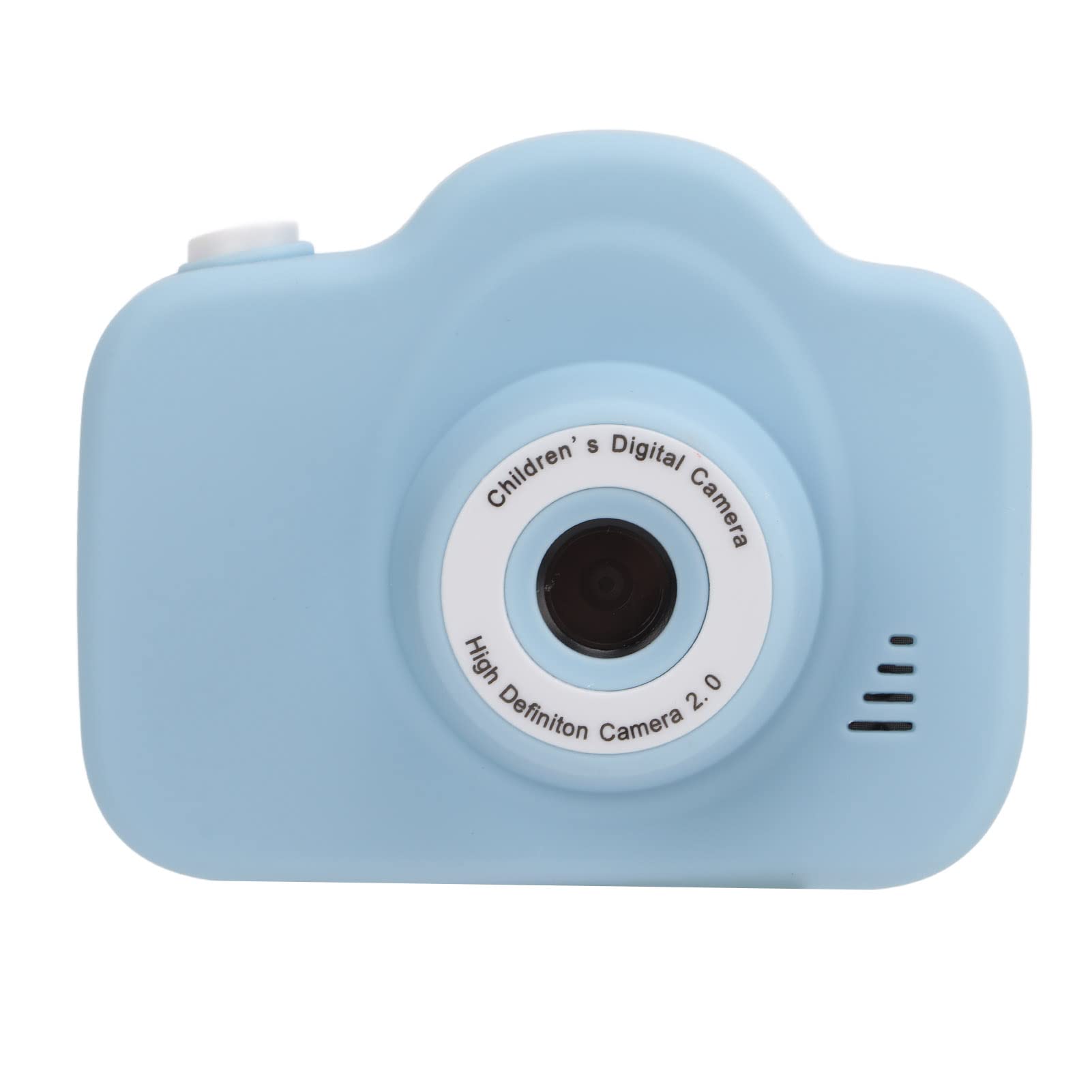 Qinlorgo Kids Camera with 16 Puzzle Games & MP3 Support, One-Key Video Recording, Cartoon Design - Sky Blue | Perfect Gift for Children's Birthday, Travel & Creative Play