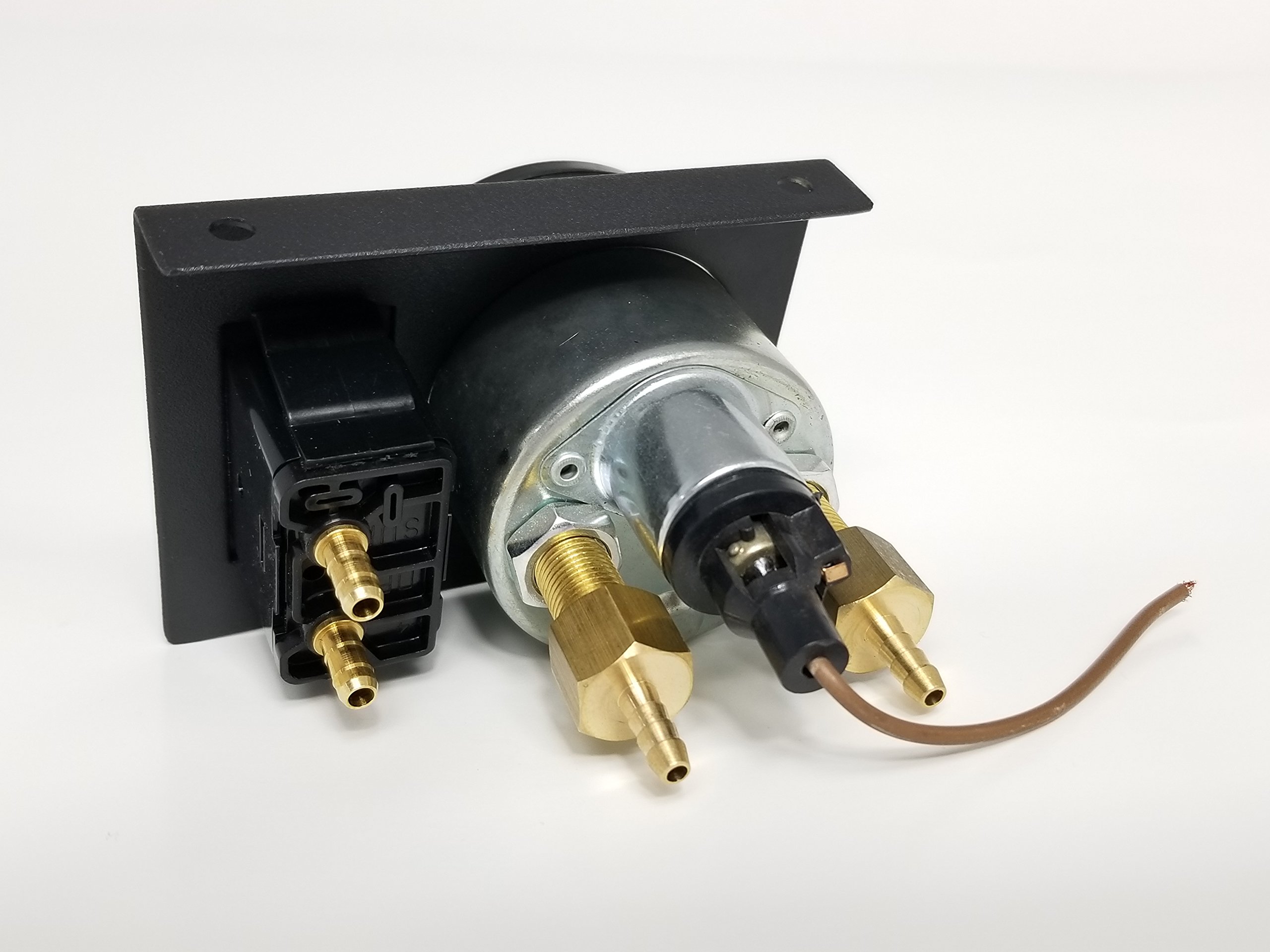 Universal Towing Assist Helper Air Ride Suspension Control Panel - 150 PSI Gauge with Single Paddle Switch & 1/4