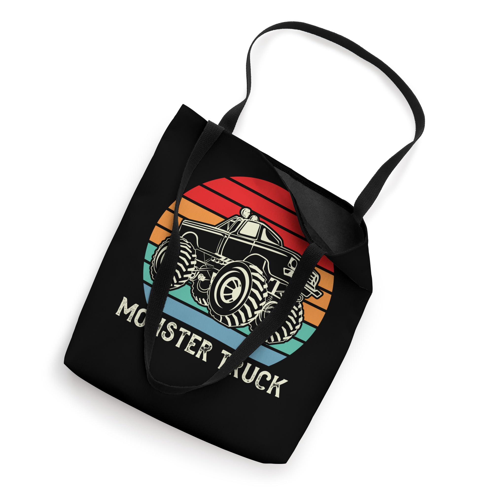 Stylish Monster Truck Sunset Tote Bag for Women - Durable Canvas Shopping Bag with Sunset Design - Perfect for Beach, Grocery Shopping & Daily Use