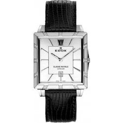 Edox Classe Royale Ultra Slim 27029 3 AIN Watch - Luxury Swiss Men's Dress Watch with Stainless Steel Case & Leather Strap - Perfect for Business, Formal Events & Special Occasions