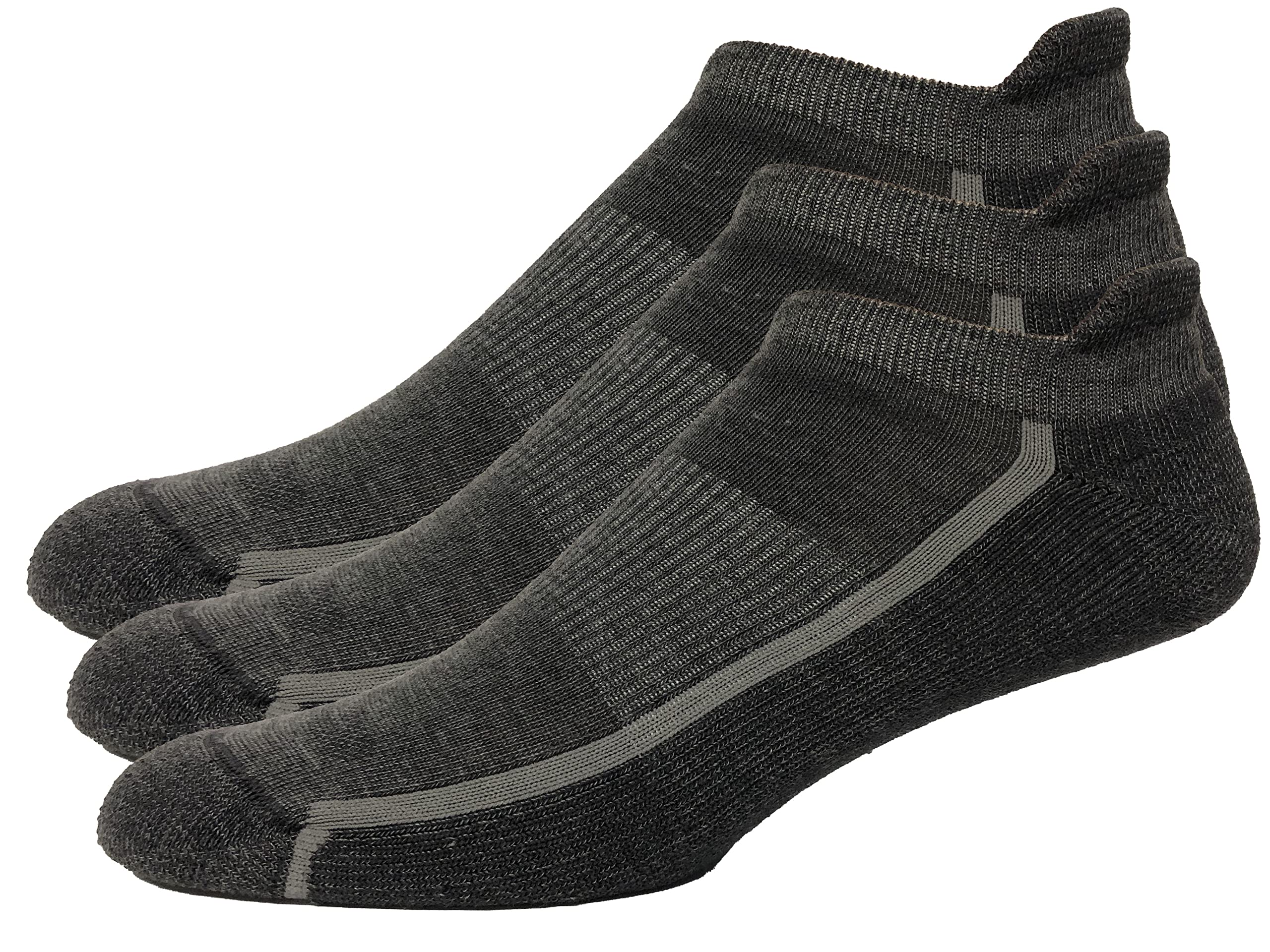Men's 3-Pack No Show Tab Golf Socks - Breathable Low Cut Athletic Socks for Golf, Running & Casual Wear - Comfortable Non-Slip Performance Socks for Sports & Everyday Use