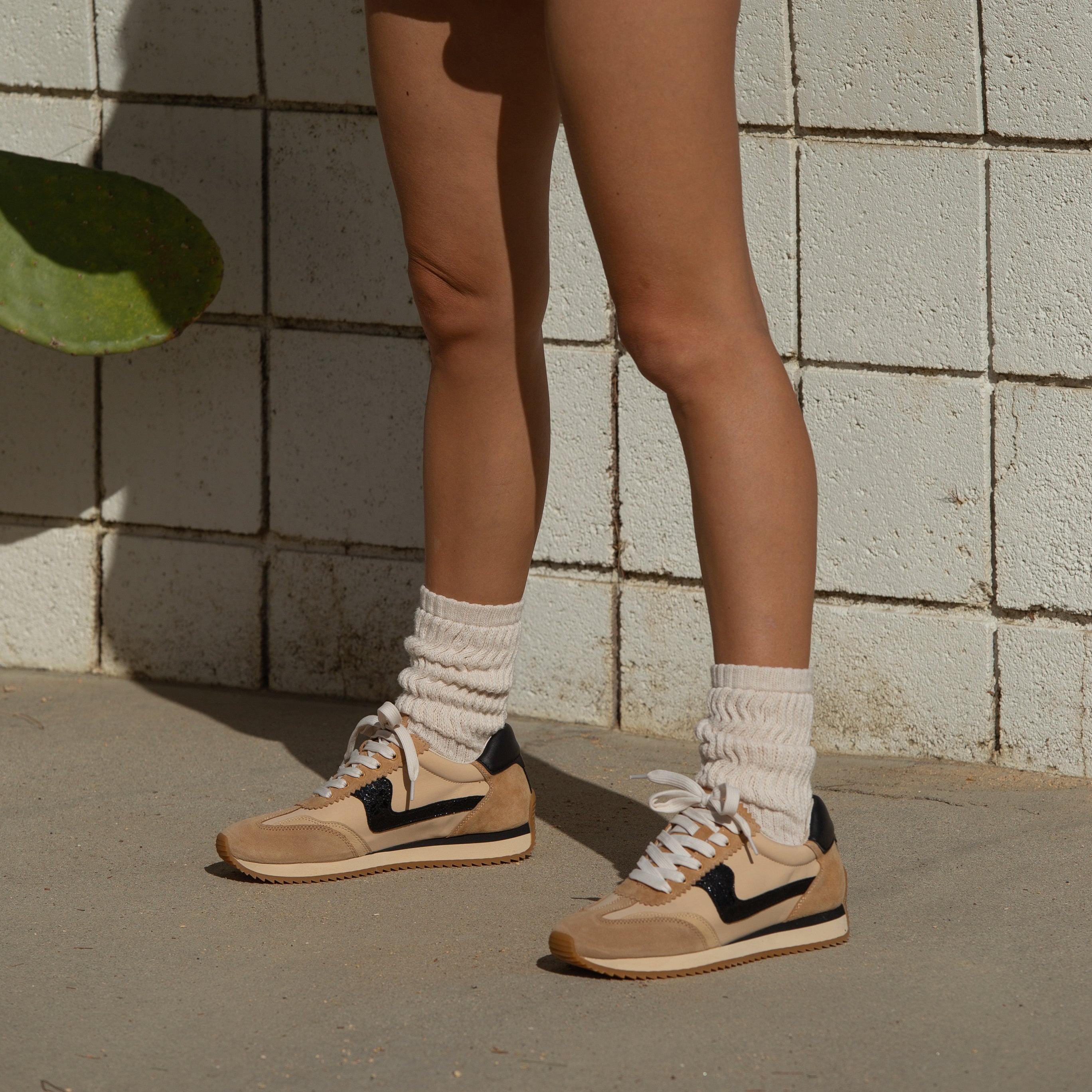 B.NTCD Sneakers - Lightweight Tan Multi Nylon Casual Shoes for Men & Women | Perfect for Running, Walking, and Everyday Wear