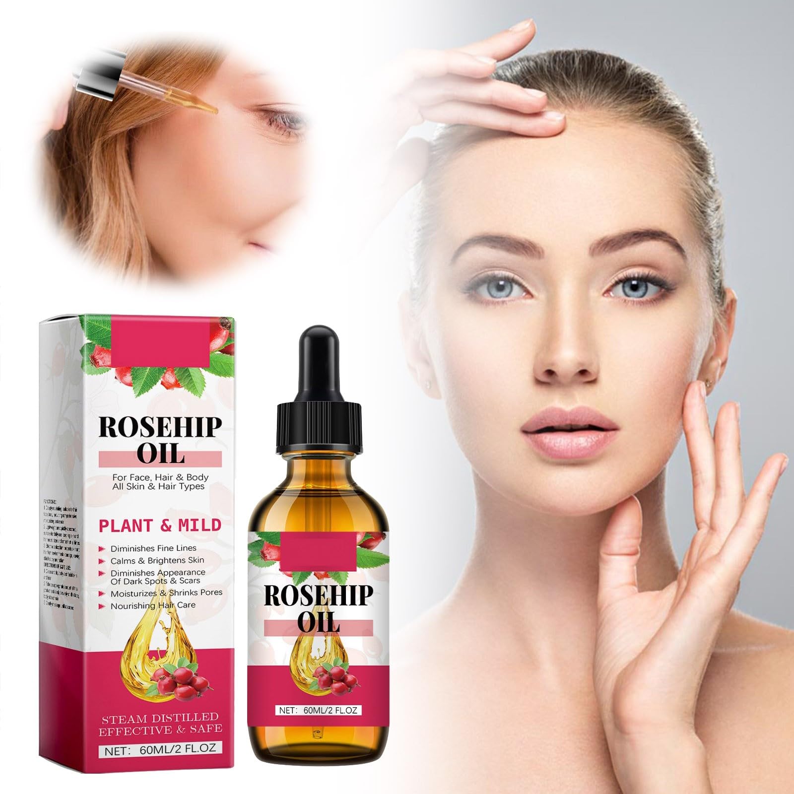 Natural Body Oil for Skin Care & Massage - Organic Essential Oils for Face & Body, Aromatherapy Relaxation | Perfect for Spa, Home Use & Self-Care Routines