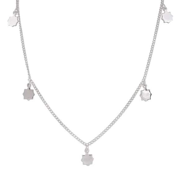 FAIRLEY Sterling Silver Sunshine Pendant Necklace for Women - Elegant Layering Jewelry for Everyday Wear, Gift Giving & Special Occasions