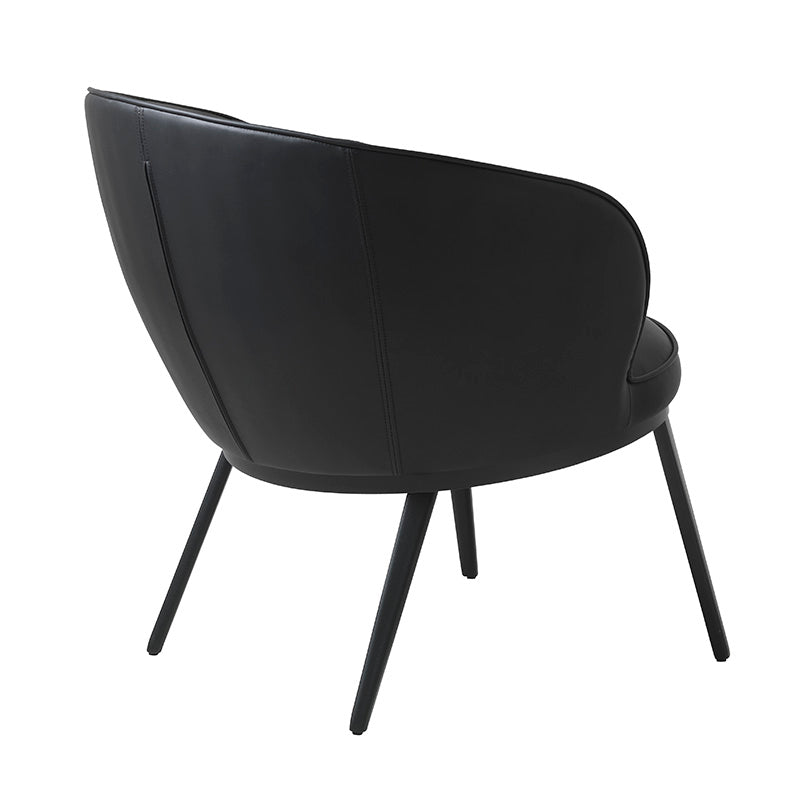 Premium GAIN Lounge Chair in Black - Modern Comfort for Living Room, Bedroom, or Office Relaxation