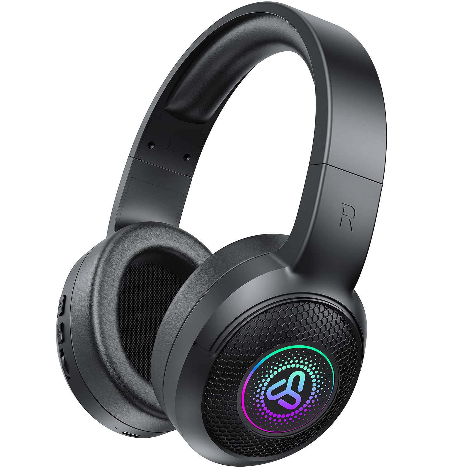 SDLOGAL Wireless Over Ear Headphones with Microphone - Bluetooth 5.4, 40H Playtime, Foldable Lightweight Design for Music, Gaming & Calls - Perfect for Travel, Work & Home Entertainment