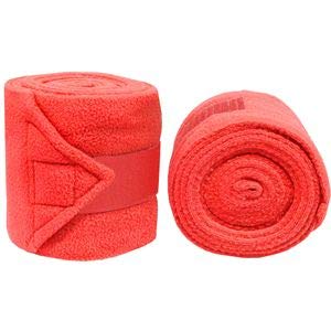 Premium Vac's Deluxe Polo Wraps for Horses - Red | Breathable & Supportive Leg Bandages for Riding, Training & Competition | Protects Horse Legs During Exercise & Show Events