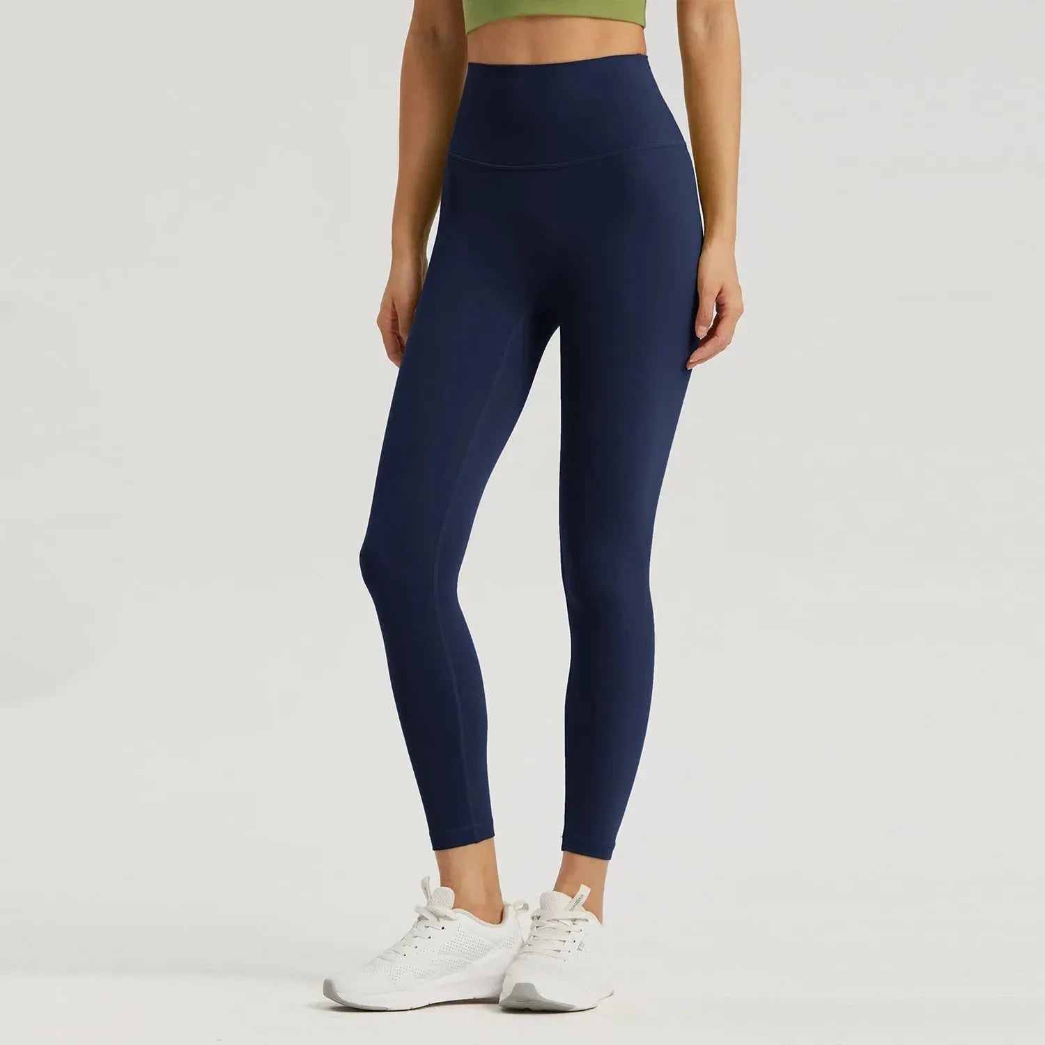 Vnazvnasi Women's High Waist Sports Leggings - Skin-Friendly Fabric, Anti-Curl Design with Inner Pocket - Perfect for Running, Yoga & Climbing Workouts
