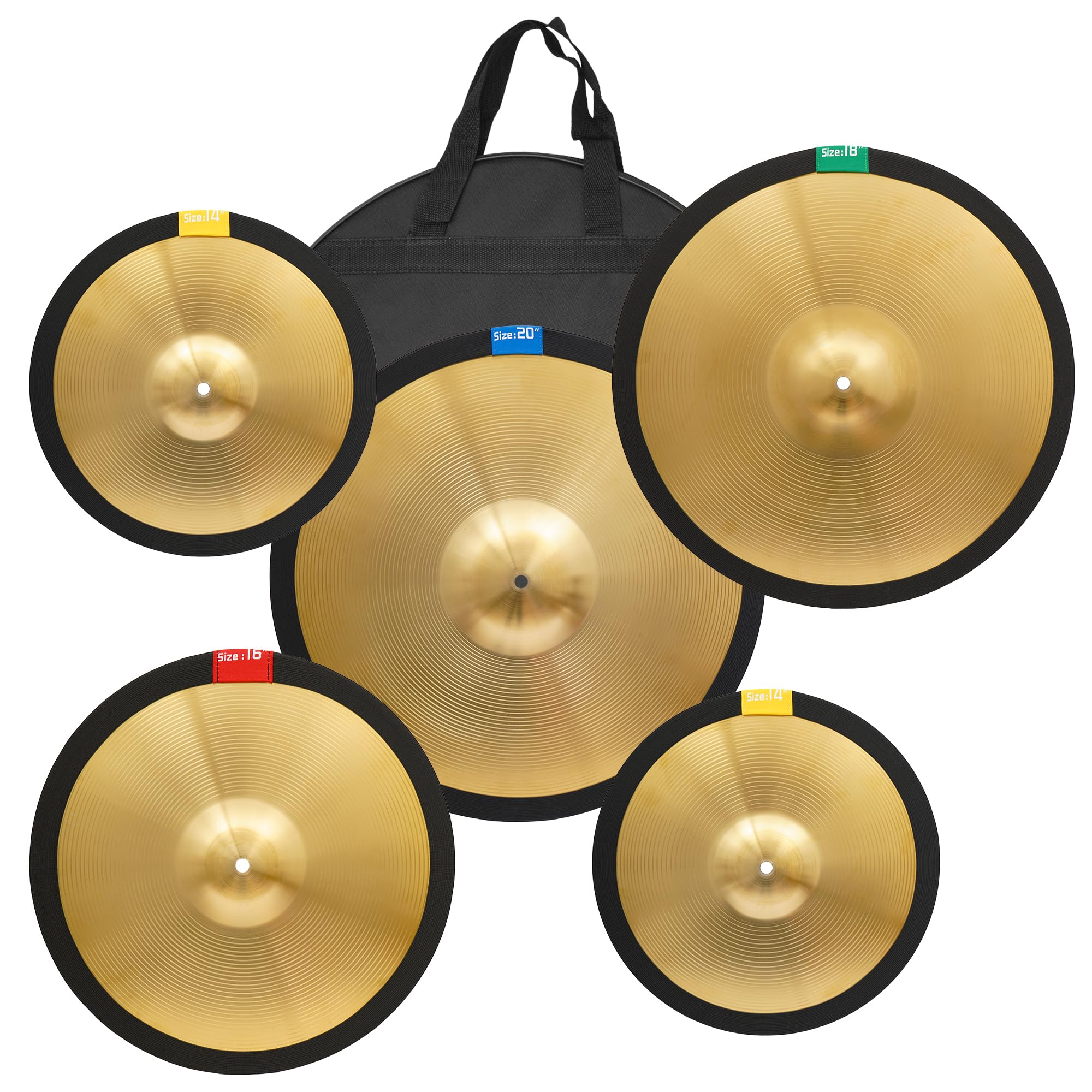Premium 5-Piece Alloy Drum Cymbal Set (14