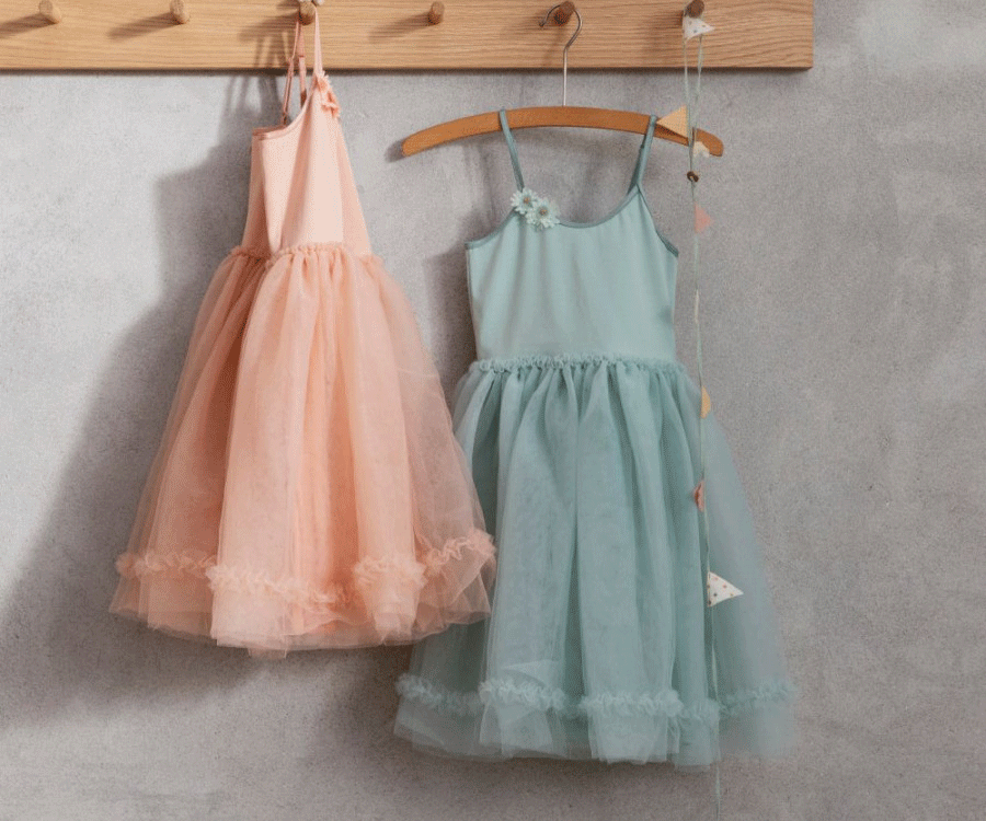 Melon Princess Tulle Ballerina Dress for Girls Size 2-3 Years | Soft Ballet Tutu Dress for Toddlers | Perfect for Birthday Parties, Dance Recitals & Special Occasions