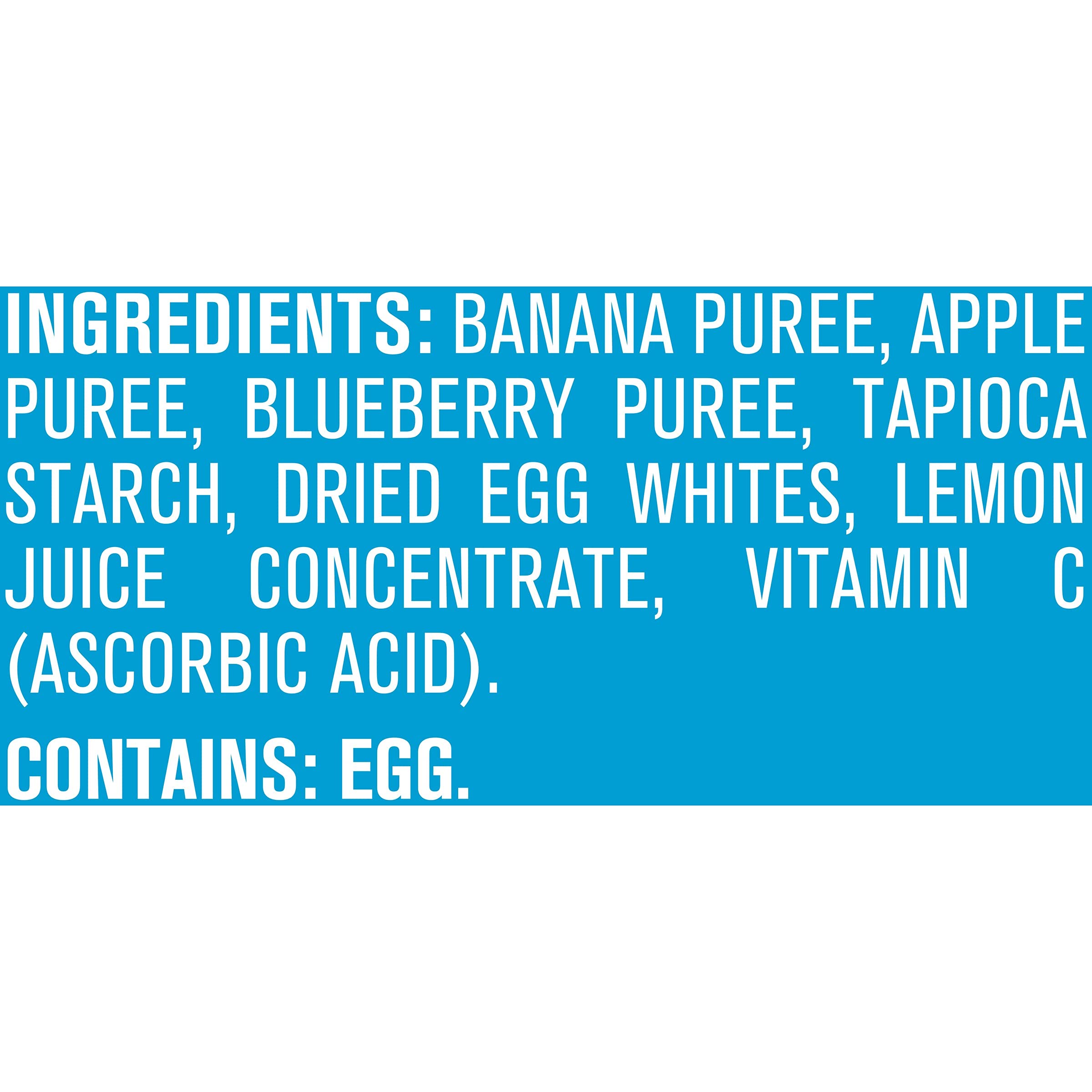 Gerber Natural Whipped Melts Baby Snacks - Banana Blueberry Flavor, 0.85 oz Bags (7 Pack) | Healthy Toddler Finger Food for On-the-Go, Travel & Snack Time