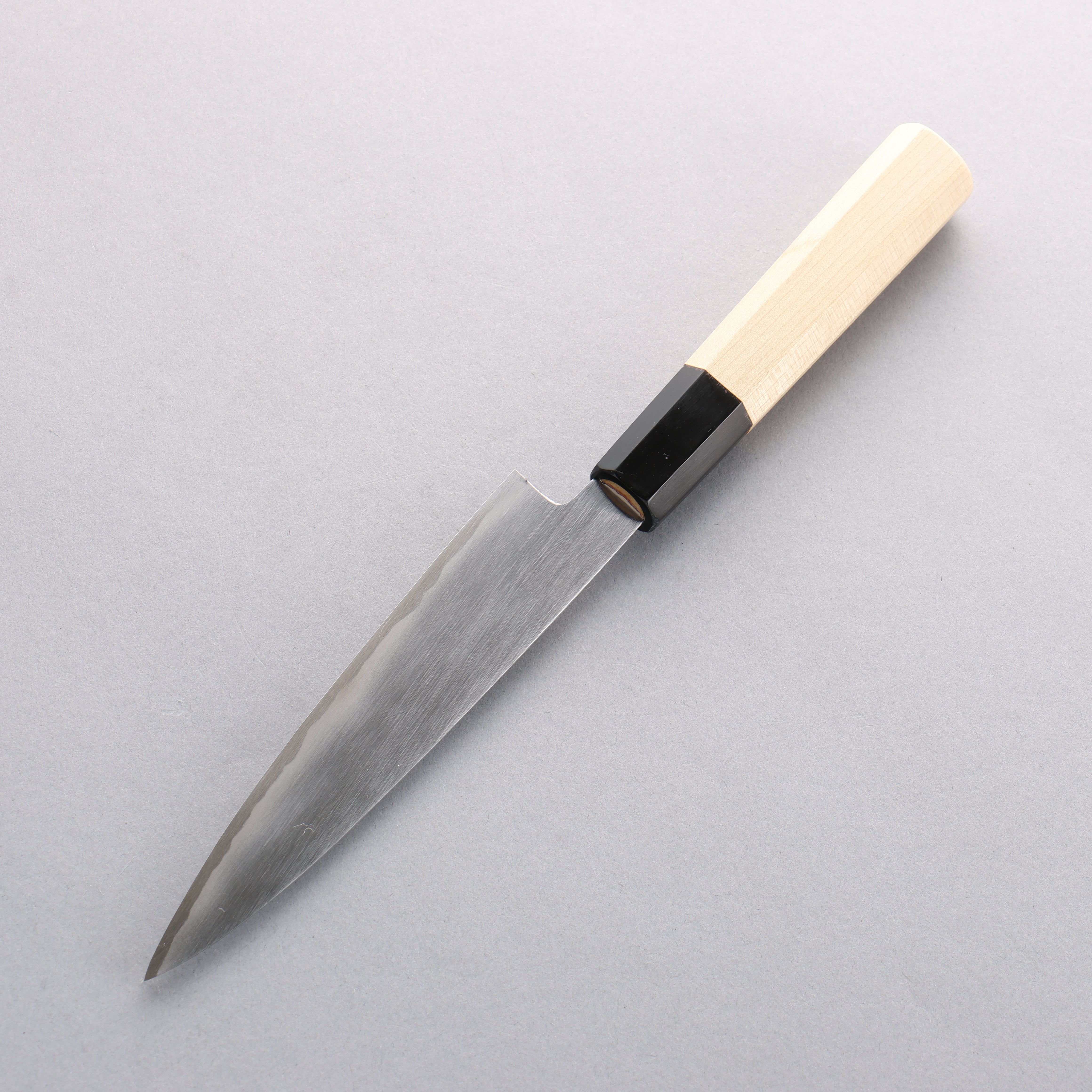 Minamoto Akitada 150mm Blue Steel Petty Utility Knife with Magnolia Handle - Perfect for Slicing, Peeling & Precision Kitchen Tasks