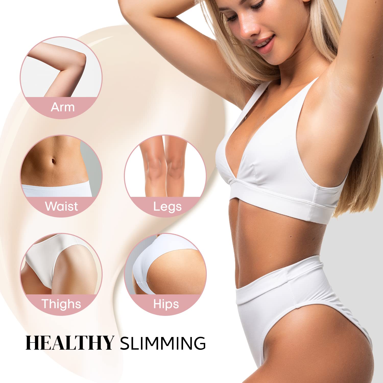 B Flat Belly Firming Cream - Skin Tightening & Cellulite Treatment for Stomach, Thighs & Buttocks | Moisturizing Firming Lotion with Natural Ingredients | 120ml | Perfect for Post-Pregnancy, Weight Loss & Body Contouring