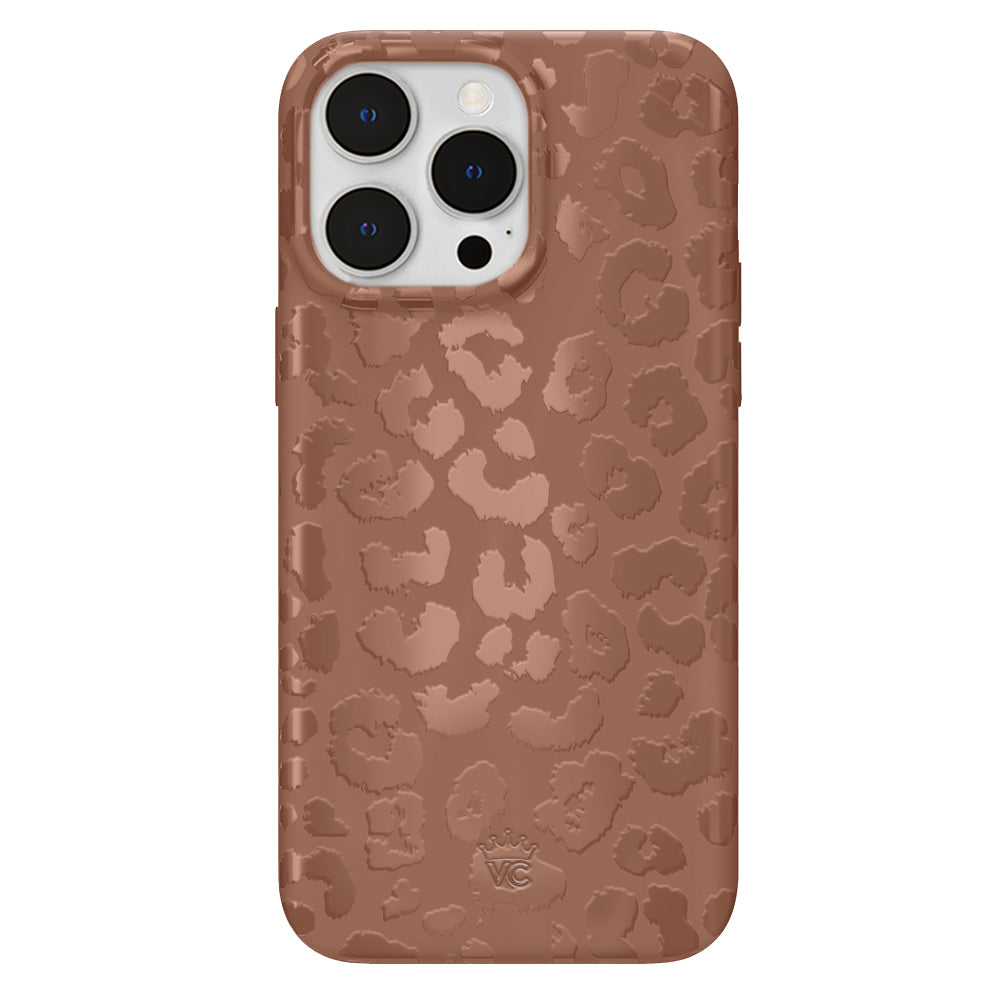 Stylish Chocolate Leopard Print iPhone Case - Trendy Animal Pattern Phone Cover for iPhone [Models] - Perfect for Everyday Use, Fashion Accessory & Gift Giving