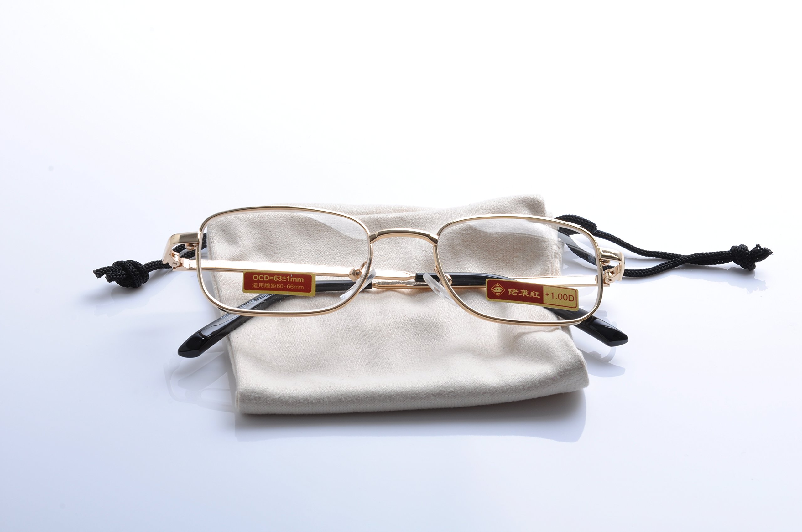 Premium Metal Full Rim Reading Glasses for Men & Women - Lightweight Comfort for Reading, Working & Computer Use