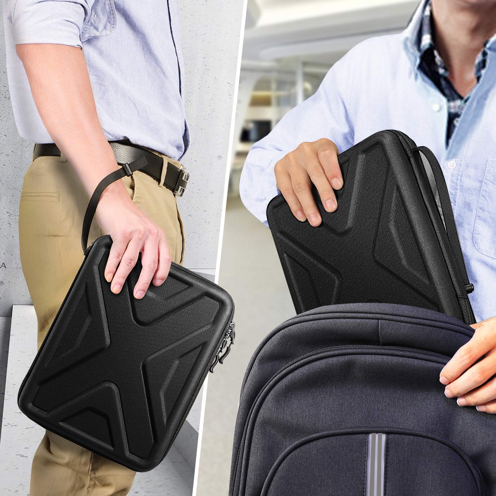SITHON 11 Inch iPad Portfolio Sleeve Case - Compatible with iPad Pro M4/M2 (2025/2024), iPad Air M3/M2 (2025/2024), iPad 10th/9th Gen & More - Shockproof Tablet Carrying Organizer for Work, School & Travel