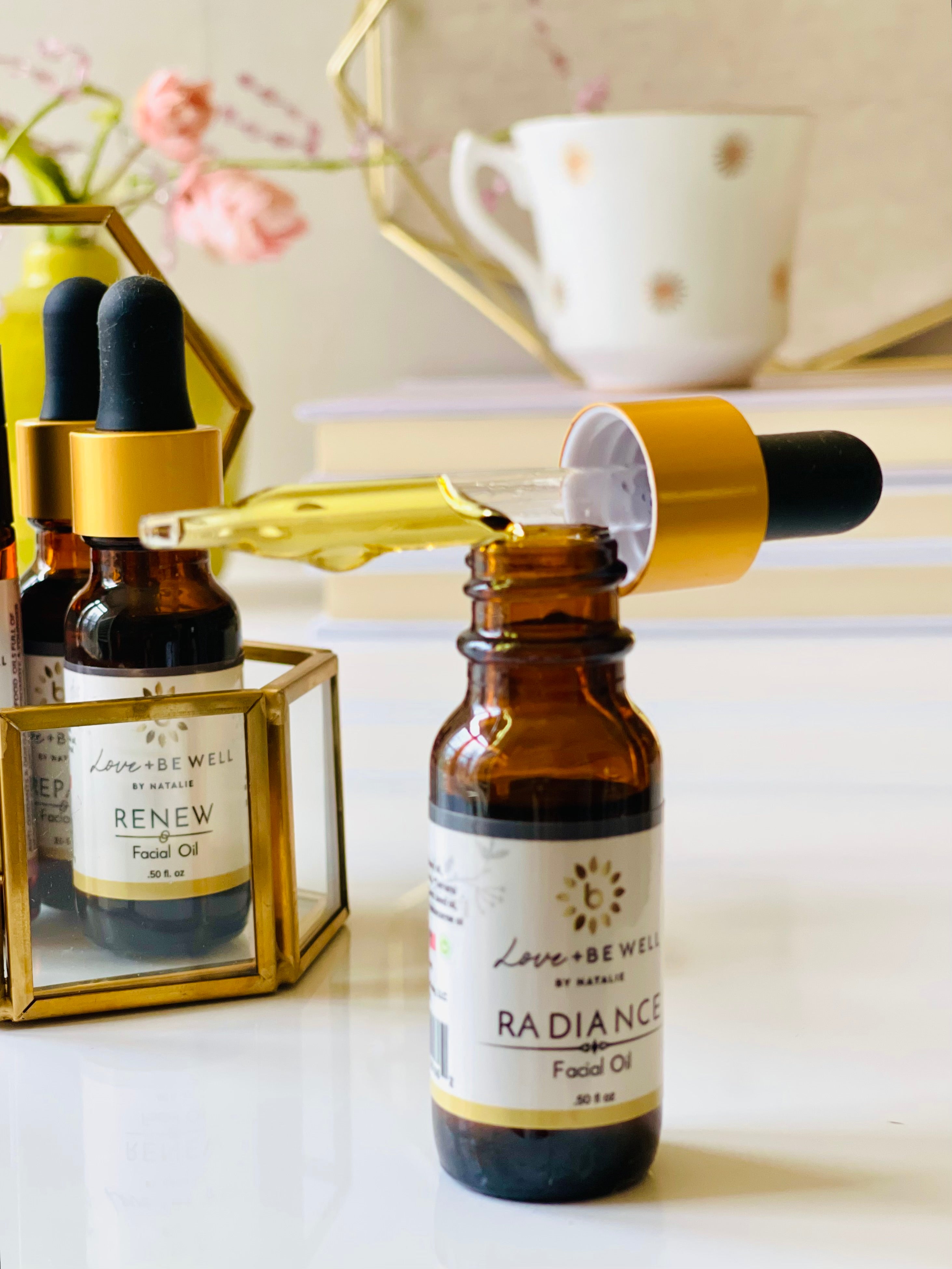 Radiance Facial Oil - Organic & Natural Skincare for Glowing Skin | Hydrating & Anti-Aging Face Oil for Day & Night Use | Perfect for Dry, Sensitive & Mature Skin