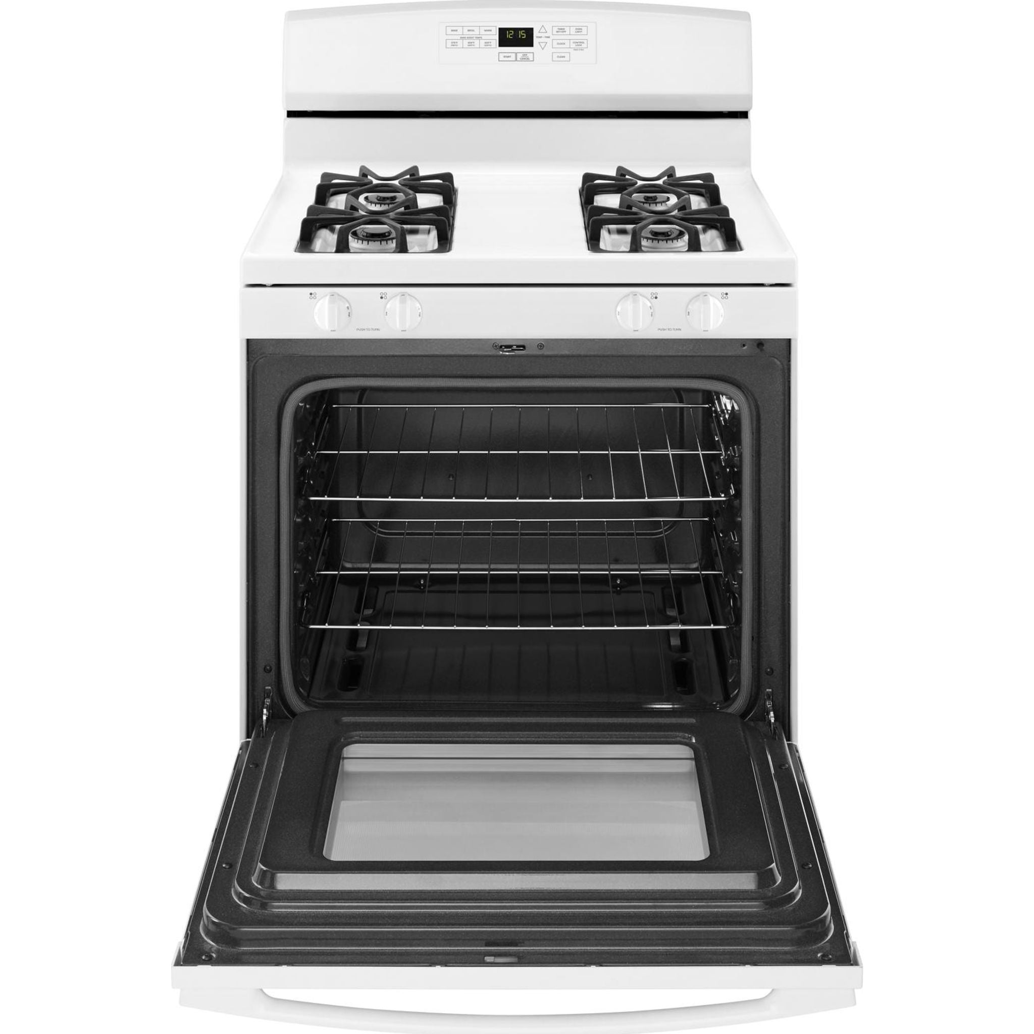 Amana AGR6603SFW 30 Inch Gas Range - White | 5 Burner Stove with Convection Oven | Perfect for Home Kitchen & Restaurant Cooking