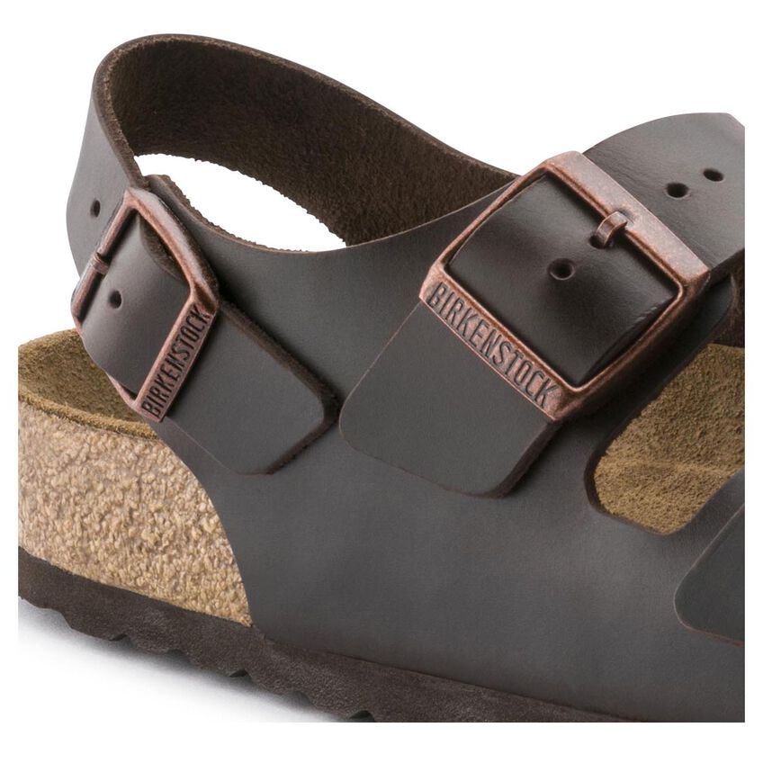 Birkenstock Milano Smooth Leather Soft Footbed Sandals - Comfortable Leather Sandals for Women & Men | Perfect for Beach, Walking & Casual Wear