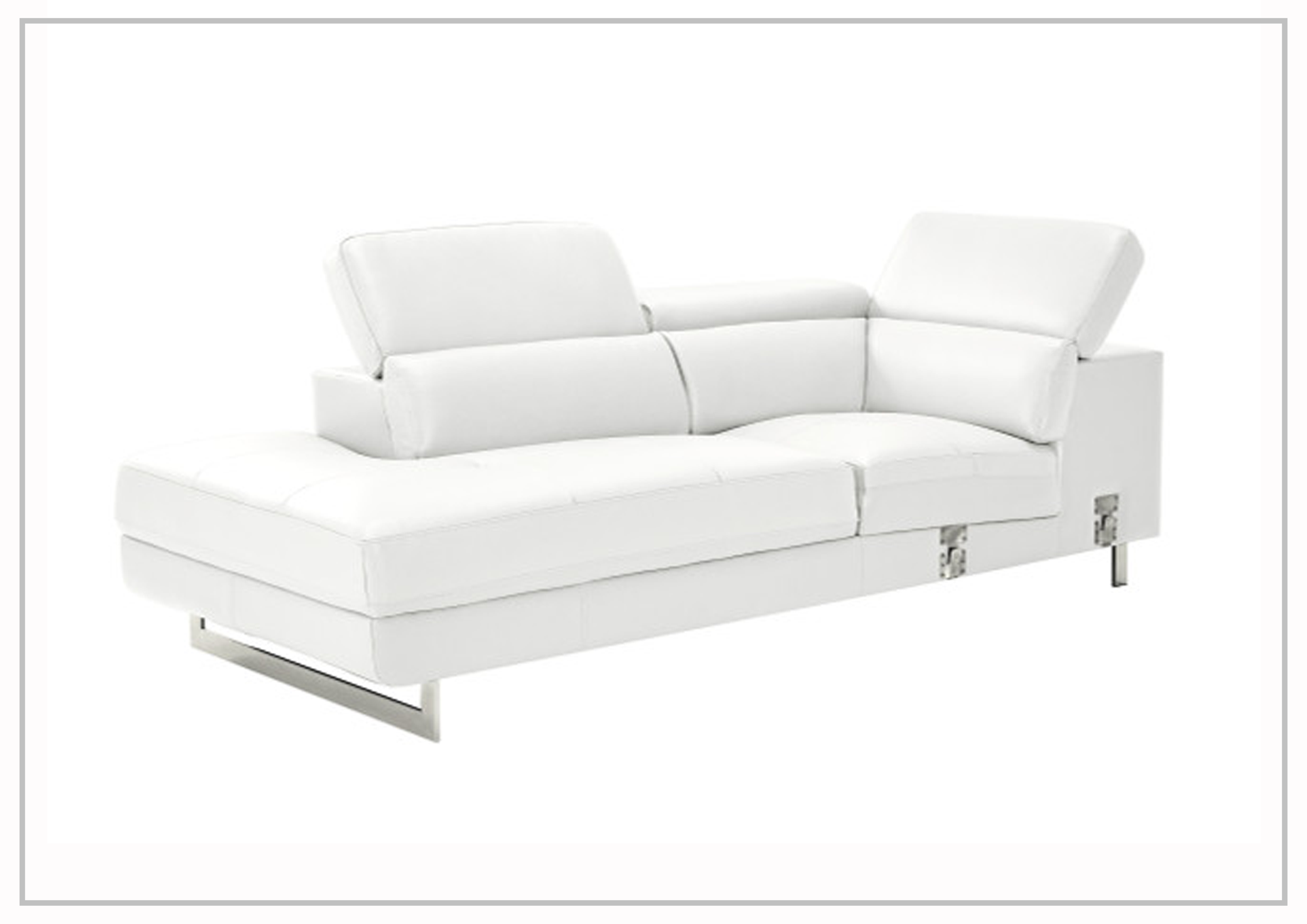 Gio Italia Cavour Mansion L-Shaped Italian Leather Sectional Sofa - Luxurious Modern Living Room Furniture for Home Theater & Family Gatherings