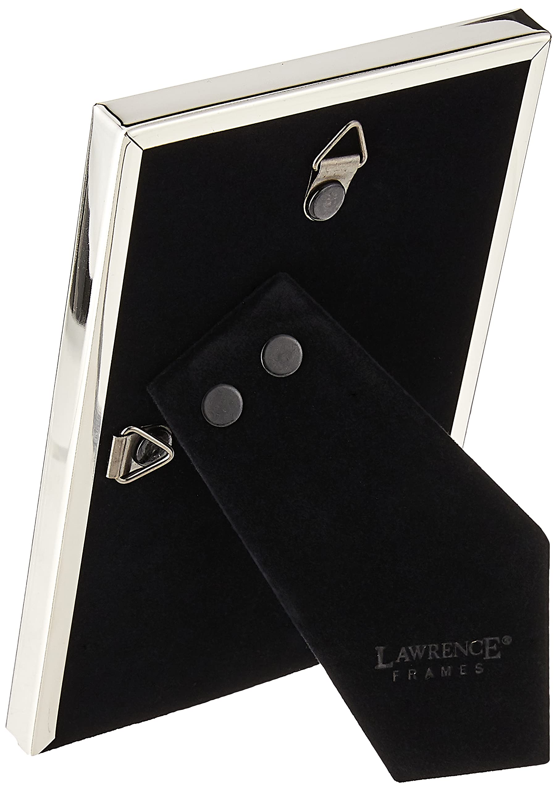 Lawrence Frames Simply Metal Picture Frame 4x6 Inches Silver - Perfect for Displaying Photos, Artwork, and Certificates in Home or Office Decor