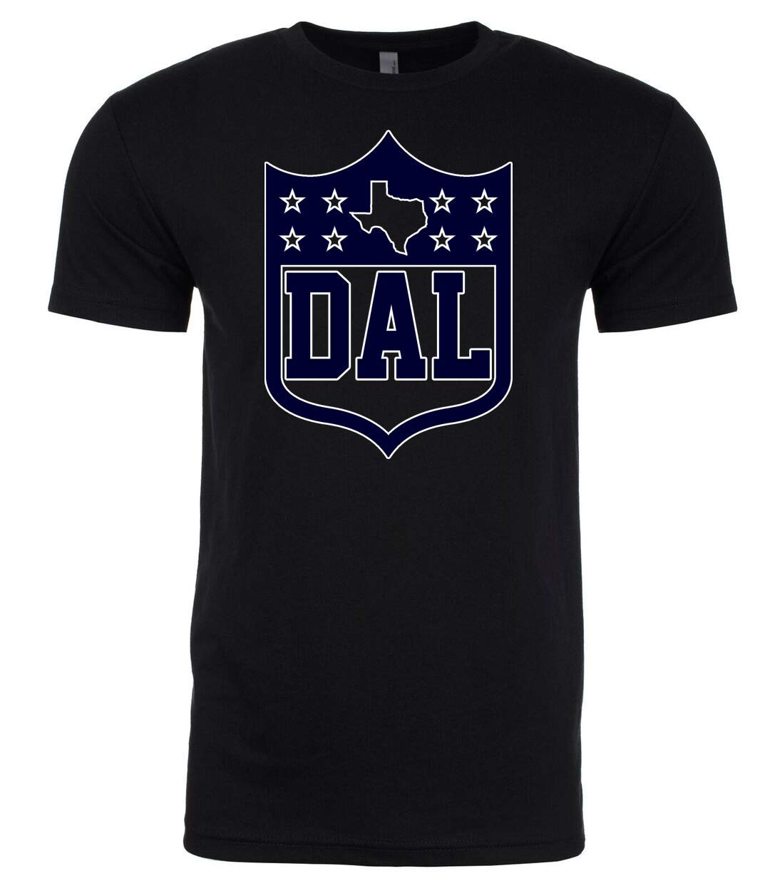 America's Finest Apparel Dallas Texas Crest Shirt for Men | Premium Cotton T-Shirt with Embroidered Logo | Perfect for Casual Wear, Texas Pride Events & Gifts