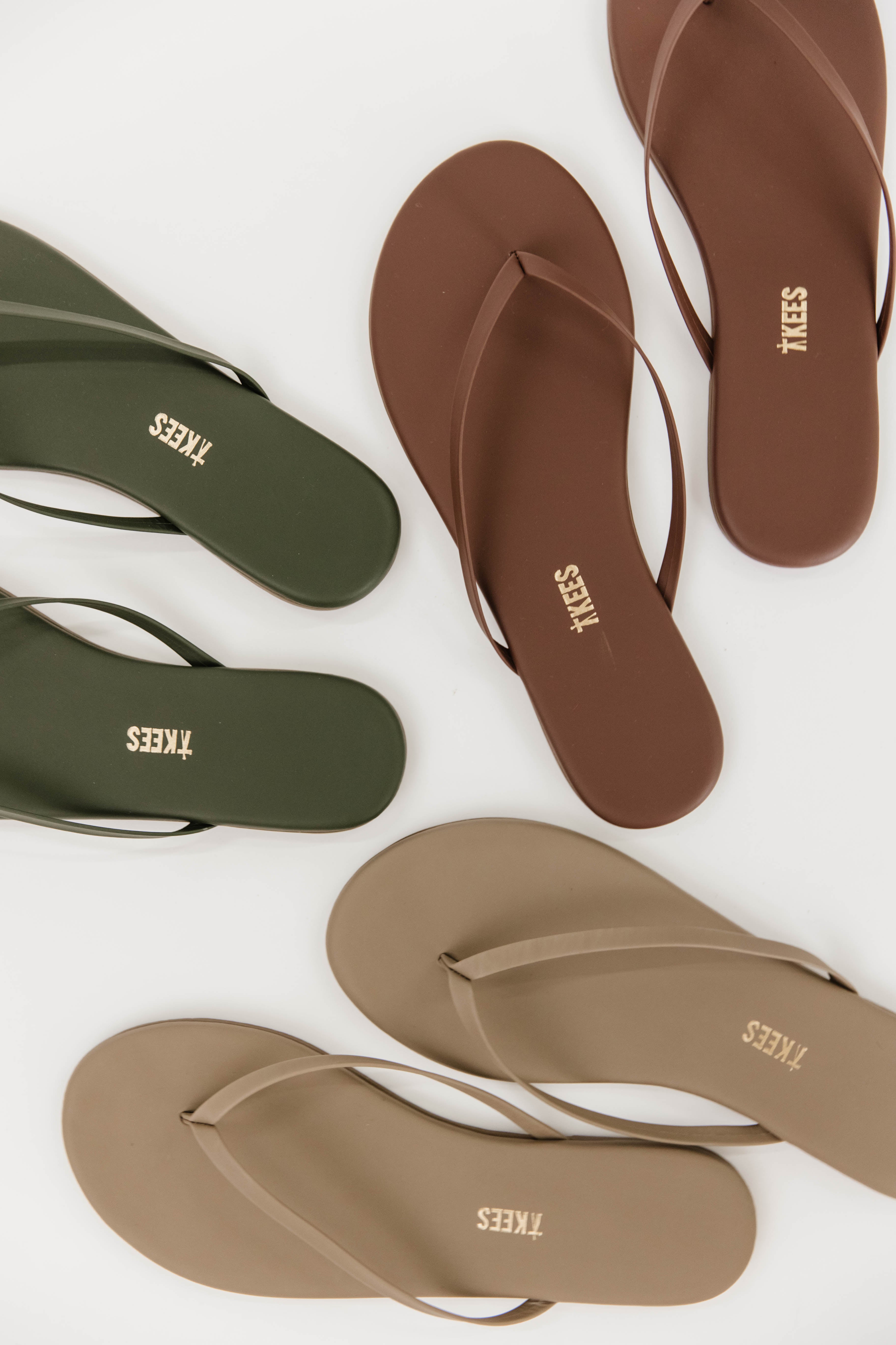 TKEES Foundations Matte Flip Flop Sandals for Women - Comfortable Cappuccino Color Beach Slides | Perfect for Poolside, Vacation & Summer Outfits