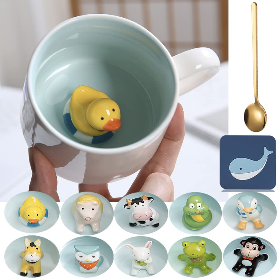 Animal Coffee Mugs with Duck