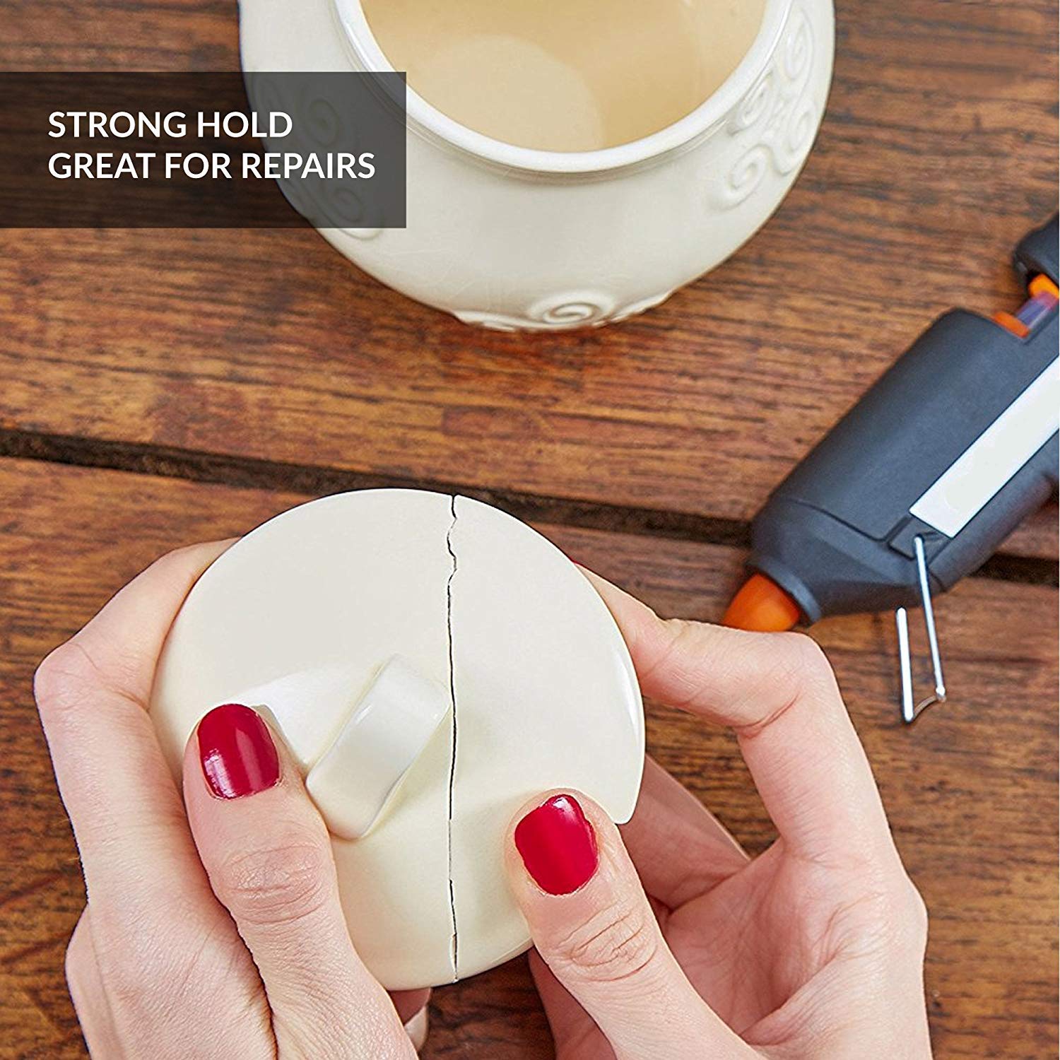 FADMAN 7mm Clear Transparent Hot Glue Sticks - 20 Pack Compatible with 20 Watt Glue Guns - Perfect for DIY Crafts, Home Repairs & School Projects