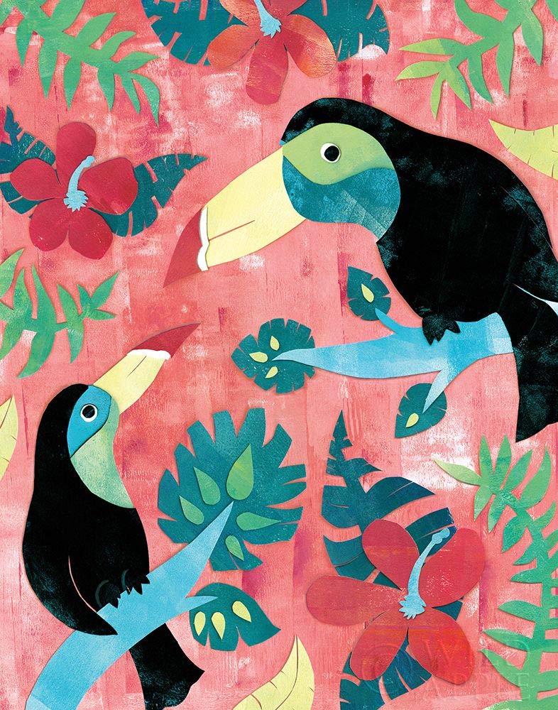 Jungle Jive I Dark by Wild Apple - 11x14 Art Print Poster for Home Decor, Office Wall Art & Gift Ideas