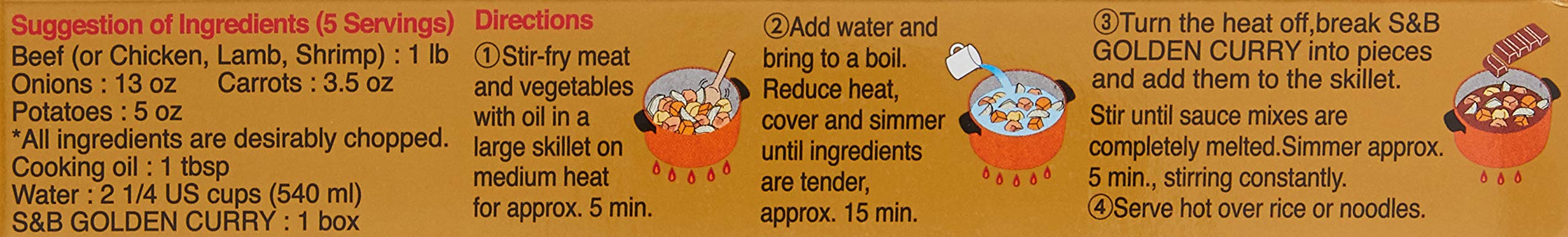 S&B Golden Curry Sauce Mix - Hot & Spicy Japanese Curry (3.2 oz) - Perfect for Rice, Noodles & Home Cooking