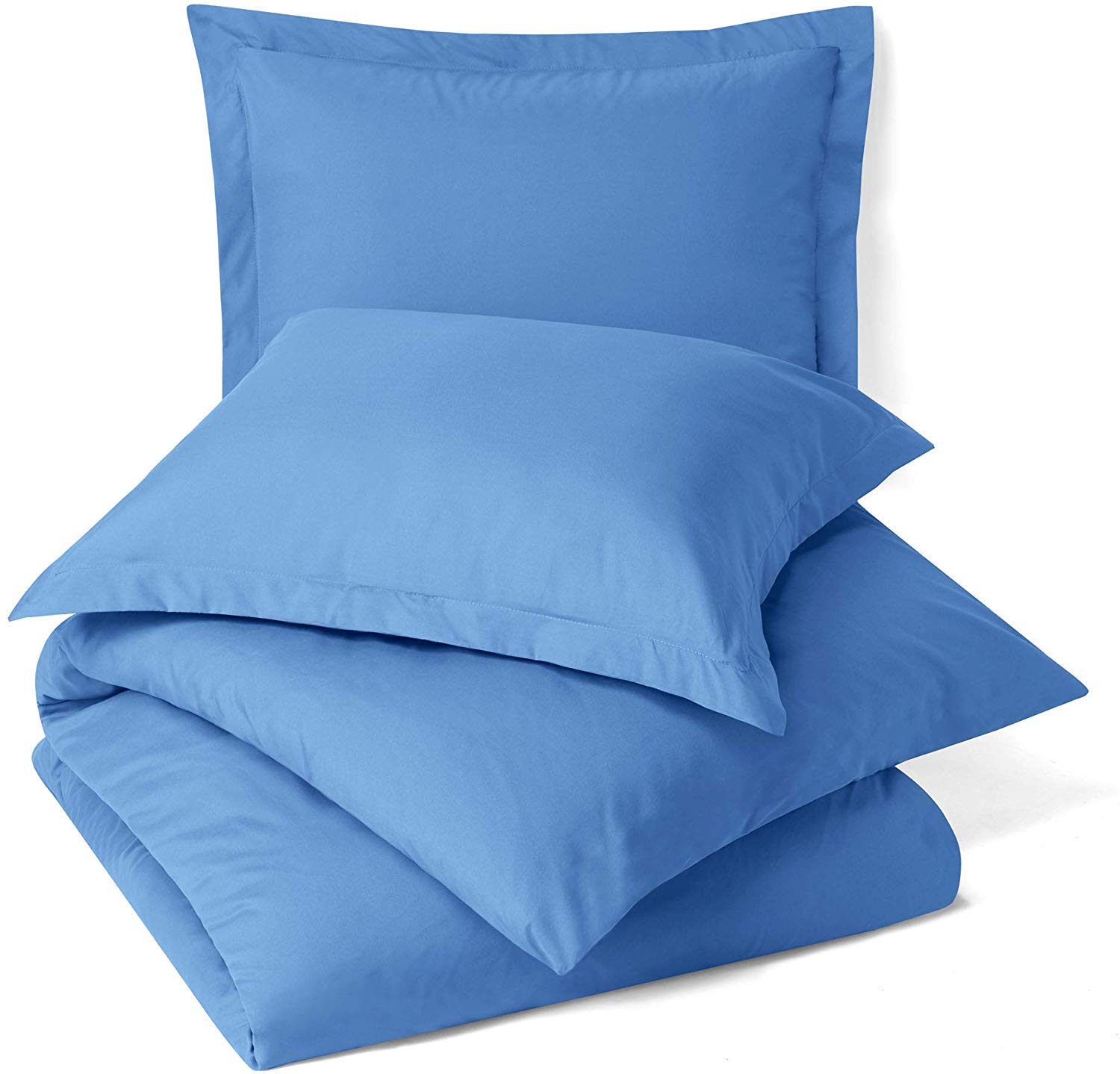 Premium 300 GSM Organic Cotton Duvet Cover & Comforter Set - 500 Thread Count, Navy Blue Twin, 2-Piece Bedding Set for Ultimate Comfort | Perfect for Guest Rooms, Dorms & Cozy Bedrooms