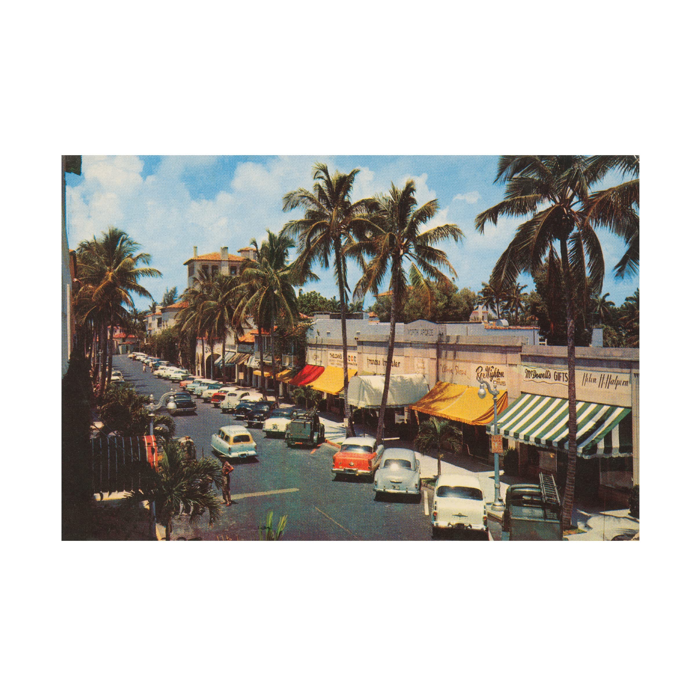 Trademark Fine Art 'Florida Postcard IV' Canvas Wall Art Print by Wild Apple Portfolio - 16x24 Inches - Beach House Decor, Coastal Living Room Artwork, Vacation Home Wall Decor
