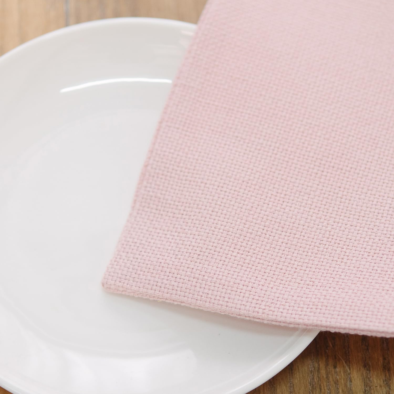 2-Piece Burlap Table Runner Set, 1-Inch Rustic Fabric for Kitchen, Dining, Wedding, Birthday Party, Baby Pink – Perfect for Home Decor and Special Events