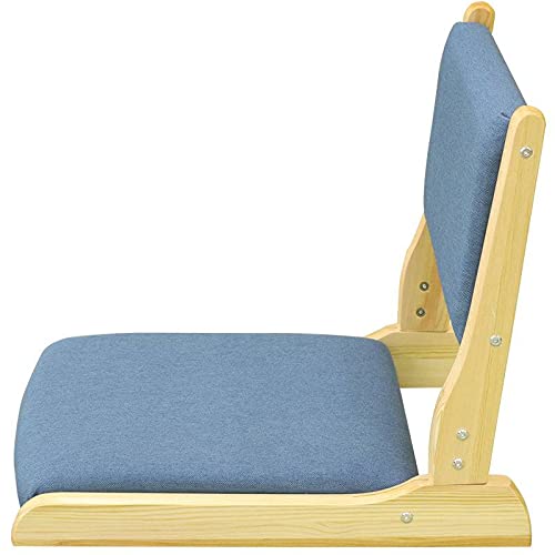 Foldable Zaisu Floor Chair - Ergonomic Back Support Padded Gaming Chair, Legless Japanese Style Seat for Meditation, Reading & Gaming - Perfect for Living Room, Balcony & Small Spaces