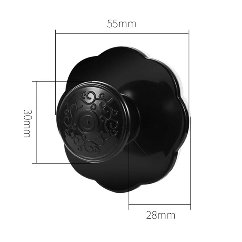 6-Pack Black Self-Adhesive Drawer Knobs - No Drill Cabinet Handles for Kitchen, Bathroom & Office - Easy Stick-On Pulls for Drawers, Doors & Windows - Convenient Opening Solution (Black) - Perfect for Home Organization & DIY Projects