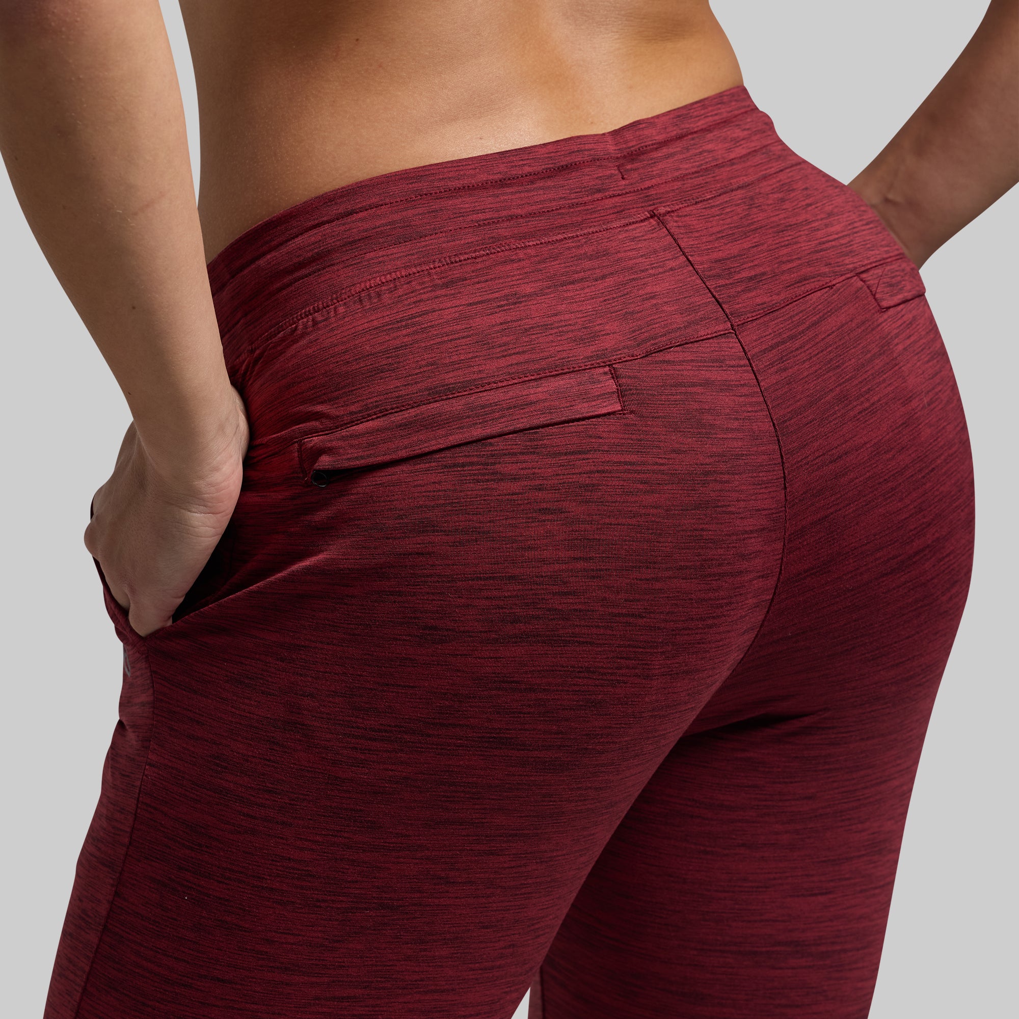 Women's Low Rise Athleisure Jogger Pants - Comfortable Lounge & Yoga Pants for Women, Soft Stretchy Workout Pants (Maroon) - Perfect for Relaxing, Running Errands & Casual Wear