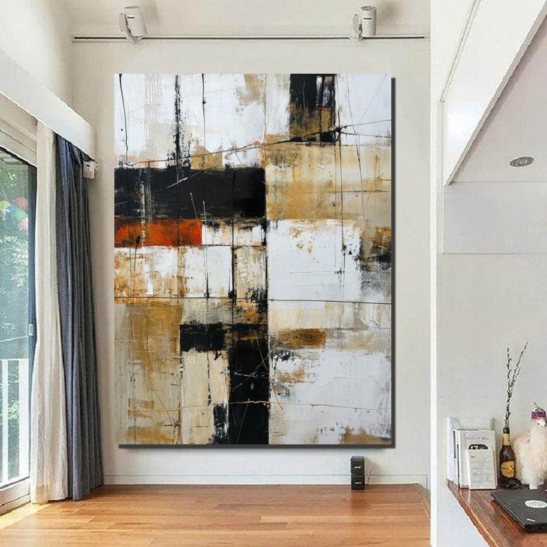 Modern Acrylic Wall Painting - Large Contemporary Canvas Art for Dining Room & Living Room Decor | Home & Office Wall Artwork | Perfect for Housewarming Gifts & Interior Design