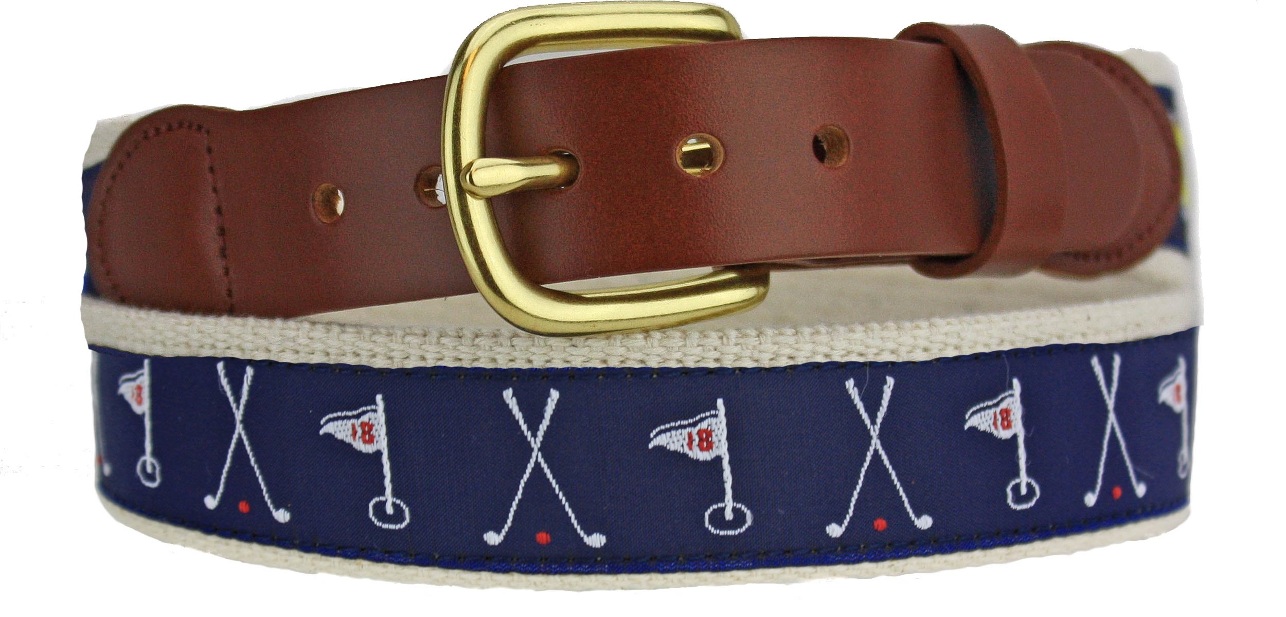 Premium Genuine Leather Golf Club Belt for Men - Adjustable & Stylish - Perfect for Golfing, Casual Wear & Outdoor Activities