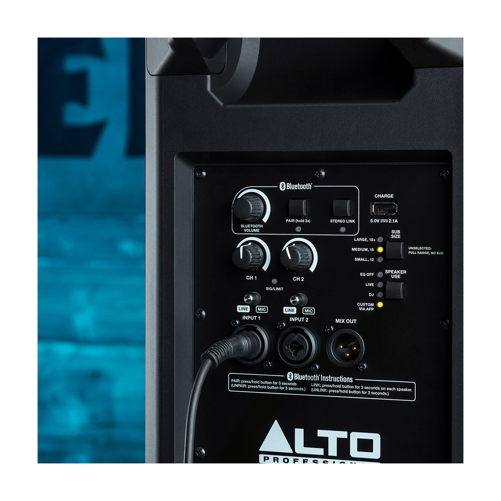 Alto Professional TS410 10 Inch 2000W Powered PA Speaker - Perfect for Live Music, DJ Performances & Outdoor Events