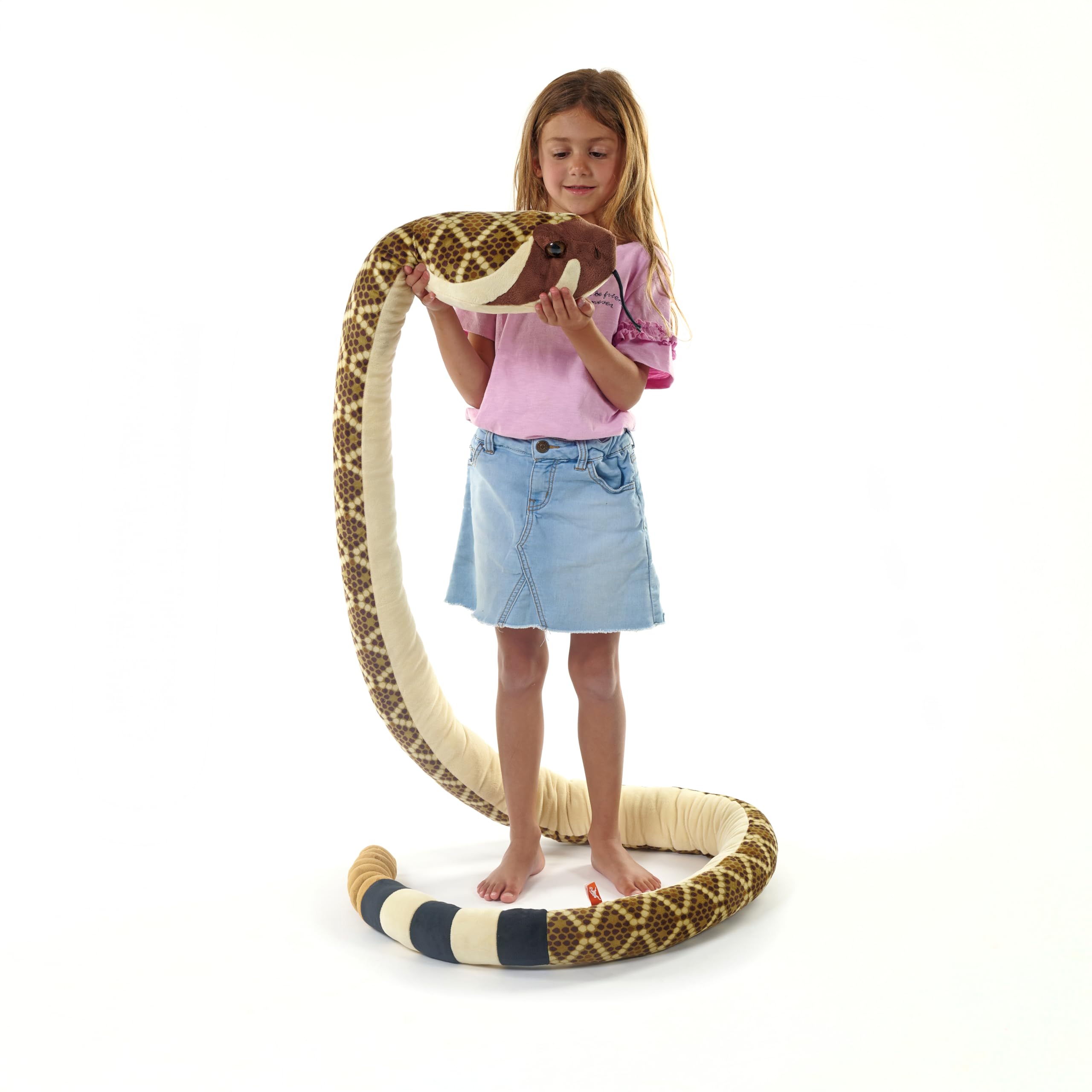 Wild Republic Super Jumbo Western Diamondback Snake Plush - 113