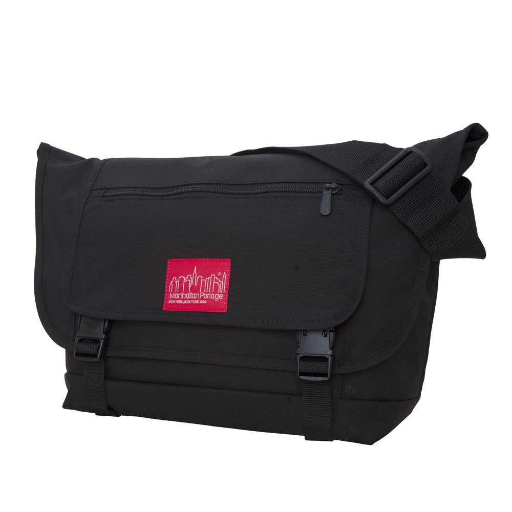 Manhattan Portage Willoughby Messenger Bag for Men & Women - Durable Black Crossbody Bag with Adjustable Strap - Perfect for Work, Travel & Daily Commute