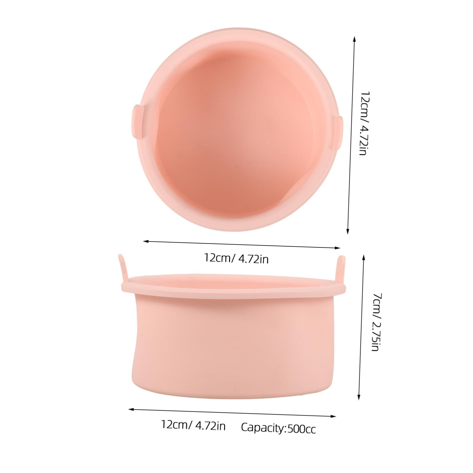 Baluue Pink Silicone Wax Melting Pot - Wax Warmer Bowl with Heating Liner, Wax Heater Accessory for DIY Hair Removal, Spa & Beauty Salon Use