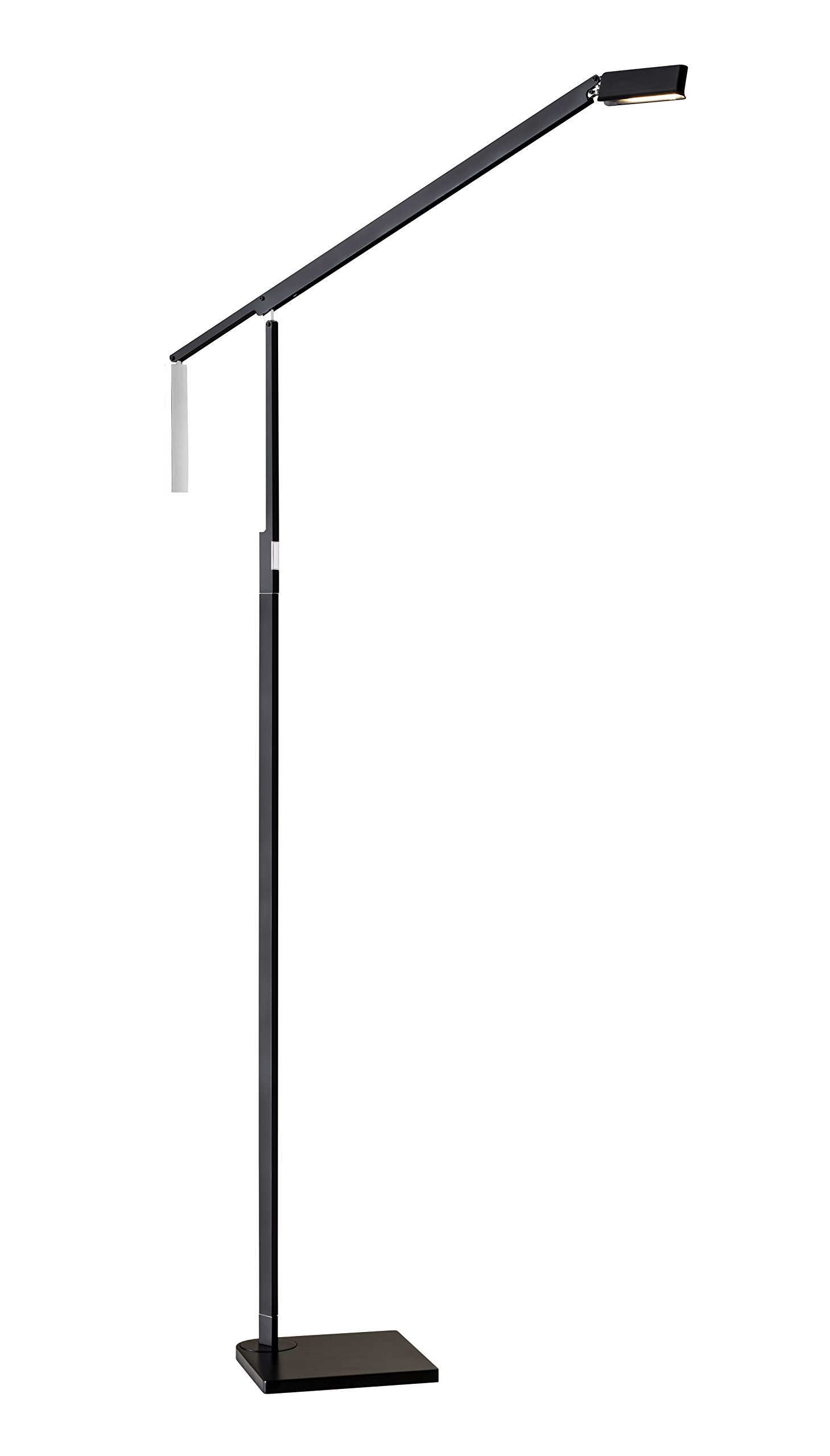 ADS360 AD9141-22 Lazzaro Modern LED Floor Lamp in Black/Gray - Perfect for Living Room, Bedroom & Office Lighting