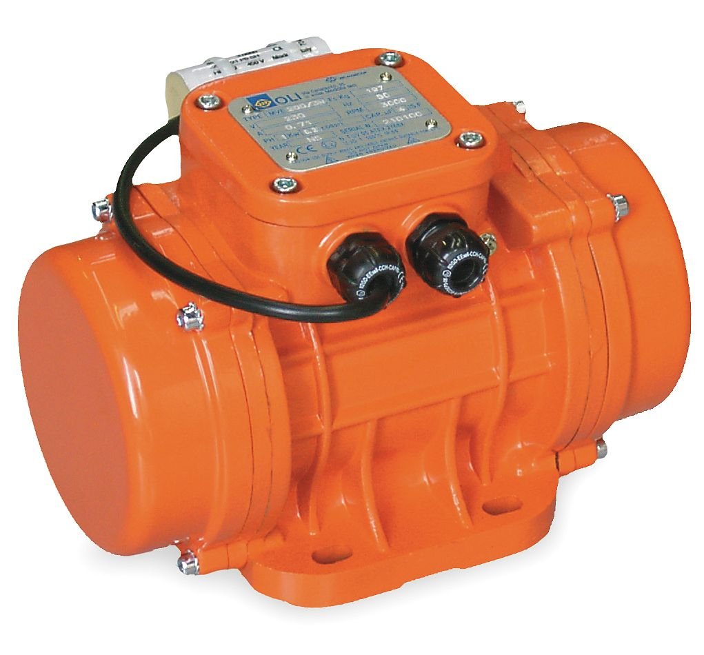 1 Phase Electric Vibrator - 417 Lb Force for Concrete Compaction & Material Handling | Industrial & Construction Use