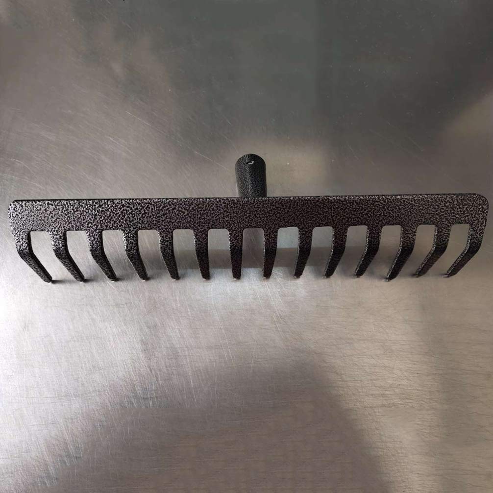 **Heavy Duty Garden Rake - 16-Inch Steel Bow Rake for Leaf Cleaning, Lawn Leveling & Landscaping - Durable Welded Head with Sturdy Teeth - Perfect for Yard Work, Gardening & Outdoor Maintenance**