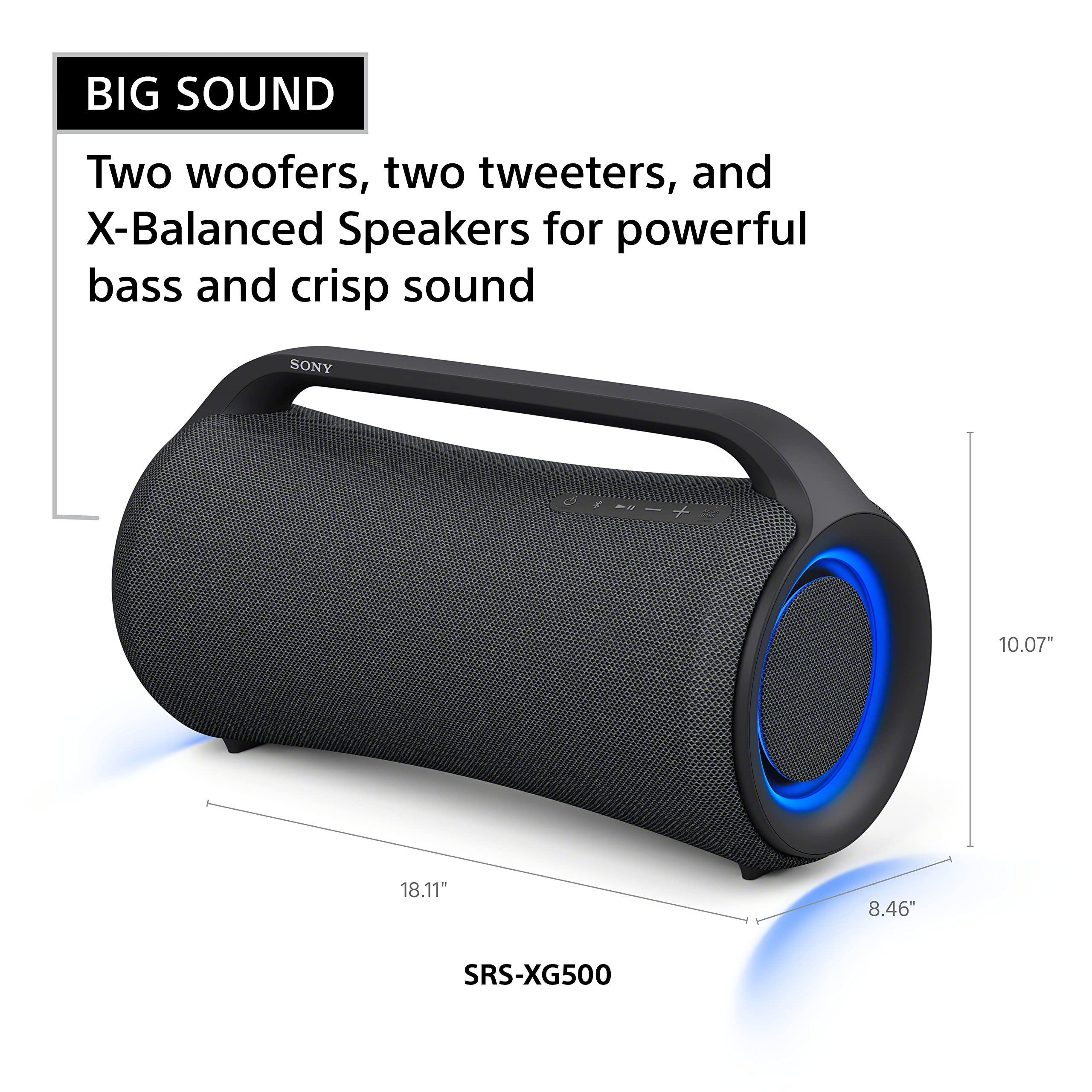 Sony SRS-XB13 Portable Bluetooth Speaker - Waterproof, Extra Bass, 16H Battery (Renewed) - Perfect for Outdoor, Travel, Beach & Pool Parties