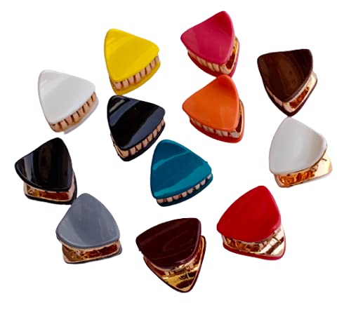 Best Plastic Hair Claw Clips for Women & Girls - 10 Pack | Strong Hold Hair Clutchers for Ponytails, Buns & Updos | Non-Slip Grip for Daily Use, Workouts & Styling
