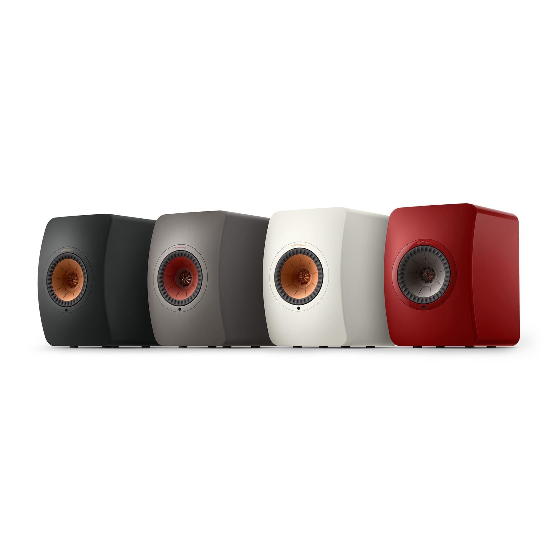 KEF LS50 Wireless II HiFi Powered Bookshelf Speakers - Premium Bluetooth & WiFi Streaming for Home Audio, Music & Movie Theater Systems - Perfect for Living Rooms, Studios & Home Theaters
