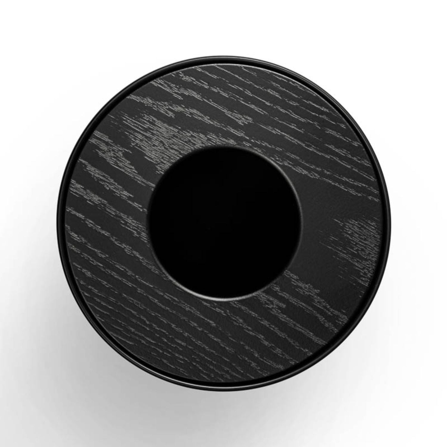DESIGNSTUFF Round Trash Can - 10 Gallon Black Wastebasket for Kitchen, Office, Bathroom & Home Decor